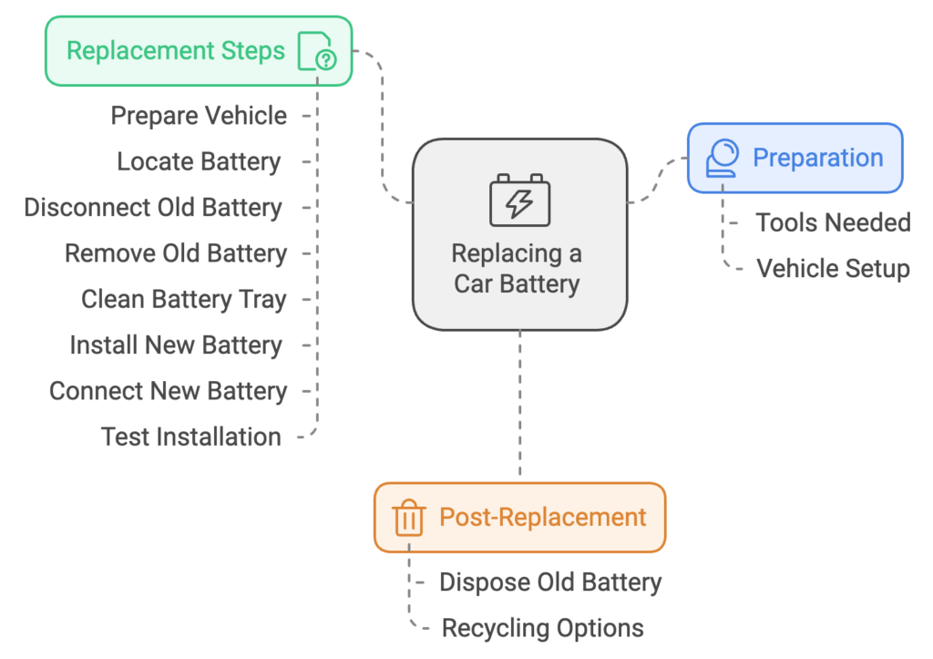 Steps on replacing the battery