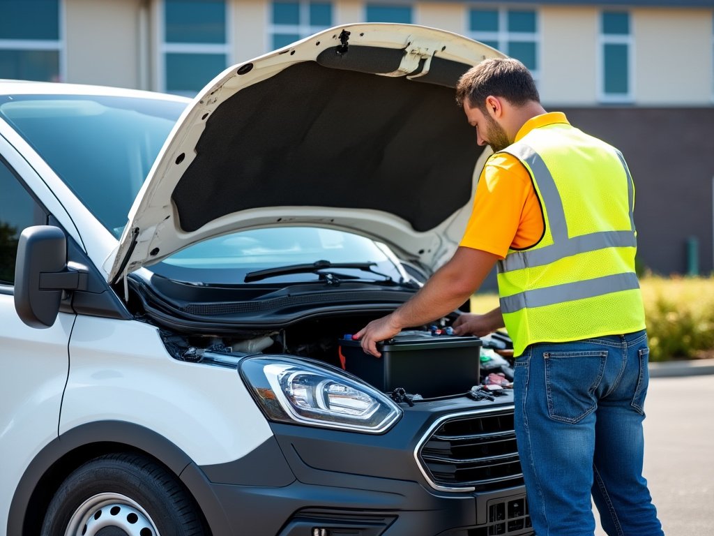 battery replacement on a Truck